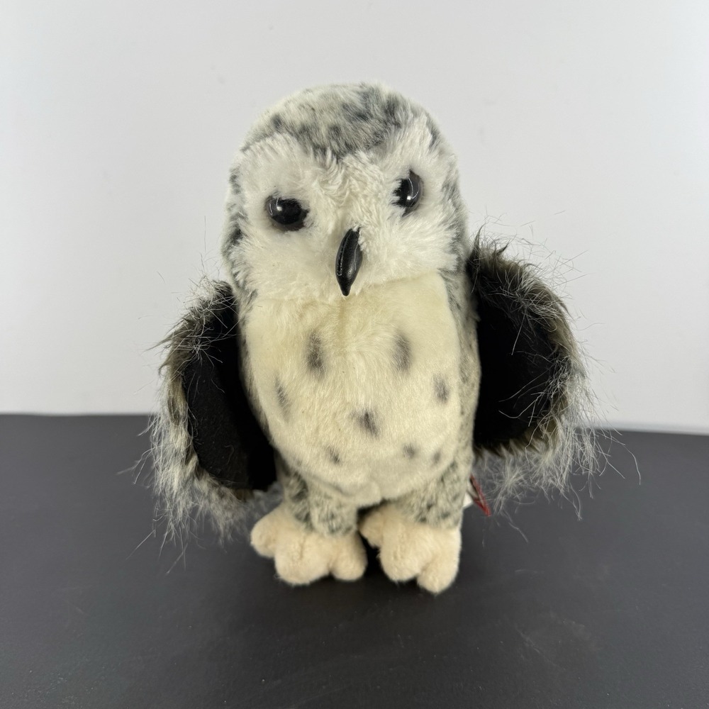 Douglas Cuddle Toy Crescent Silver Owl 11" Inch Plush